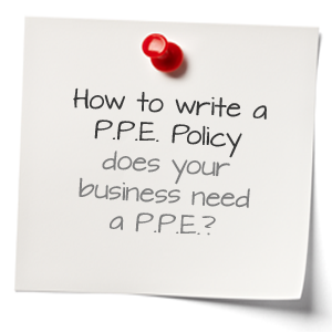 writing ppe policy